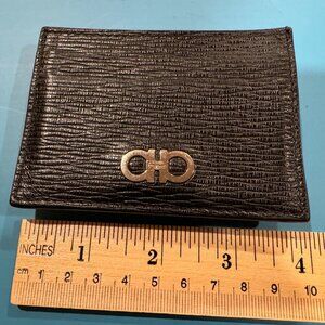 Ferragamo Gancini Card Holder with Money Clip